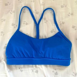 lululemon flow Y bra poolside blue size 6